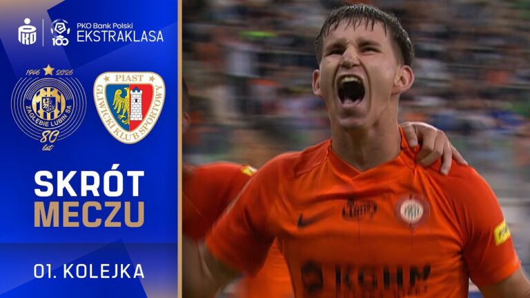 SKRÓT MECZU: Zagłębie Lubin 2:0 Piast Gliwice