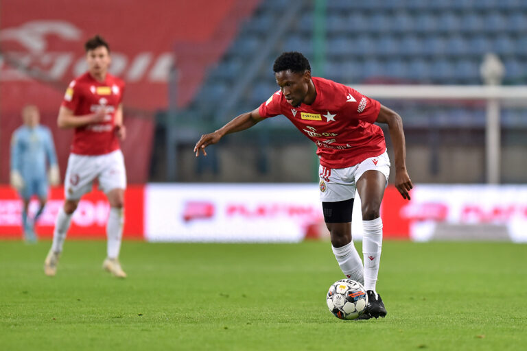 2023.05.12 Krakow
Pilka nozna, Fortuna I liga, sezon 2022/2023
Wisla Krakow - Bruk-Bet Termalica Nieciecza
N/z Alkhaly Mohamed Momo Cisse
Foto Krzysztof Porebski / PressFocus

2023.05.12 Krakow
Football, Polish first league - second level, 2022/23 season
Wisla Krakow - Bruk-Bet Termalica Nieciecza
Alkhaly Mohamed Momo Cisse
Credit: Krzysztof Porebski / PressFocus