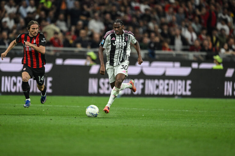 Jonathan David of FC Juventus in action during the Italian Serie A football match between Inter AC Milan and FC Juventus on 26 of April 2026 at Giuseppe Meazza San Siro Siro stadium in Milan, Italy. Credit: Tiziano Ballabio (Photo by Tiziano Ballabio/IPA Sport / ipa-agency.net/IPA/Sipa USA)
2026.04.26 Mediolan
pilka nozna liga wloska
AC Milan - Juventus Turyn
Foto IPA/SIPA USA/PressFocus

!!! POLAND ONLY !!!