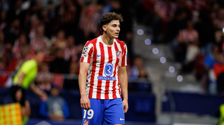Julian Alvarez seen during UEFA Champions League semifinal game between teams of Atletico de Madrid and Arsenal FC Maciej Rogowski/Ball Raw Images Madrid Riyadh Air Metropolitano Spain Copyright: xMaciejxRogowskix maciejrogowski_atletico_arsenal_full_2526-174
2026.04.29 Madryt
pilka nozna , Liga Mistrzow
Atletico Madryt - Arsenal Londyn
Foto IMAGO/PressFocus

!!! POLAND ONLY !!!