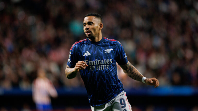 Gabriel Jesus seen during UEFA Champions League semifinal game between teams of Atletico de Madrid and Arsenal FC Maciej Rogowski/Ball Raw Images Madrid Riyadh Air Metropolitano Spain Copyright: xMaciejxRogowskix maciejrogowski_atletico_arsenal_full_2526-266
2026.04.29 Madryt
pilka nozna , Liga Mistrzow
Atletico Madryt - Arsenal Londyn
Foto IMAGO/PressFocus

!!! POLAND ONLY !!!