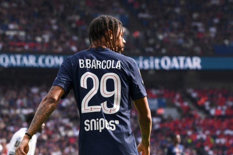29 Bradley BARCOLA (psg) during the Ligue 1 McDonald's match between Paris SG and Lorient at Parc des Princes on May 2, 2026 in Paris, France. (Photo by Philippe Lecoeur/FEP/Icon Sport/Sipa USA)
2026.05.02 Paryz
pilka nozna liga francuska
Paris Saint-Germain - FC Lorient
PSG
Foto Icon Sport/SIPA USA/PressFocus

!!! POLAND ONLY !!!