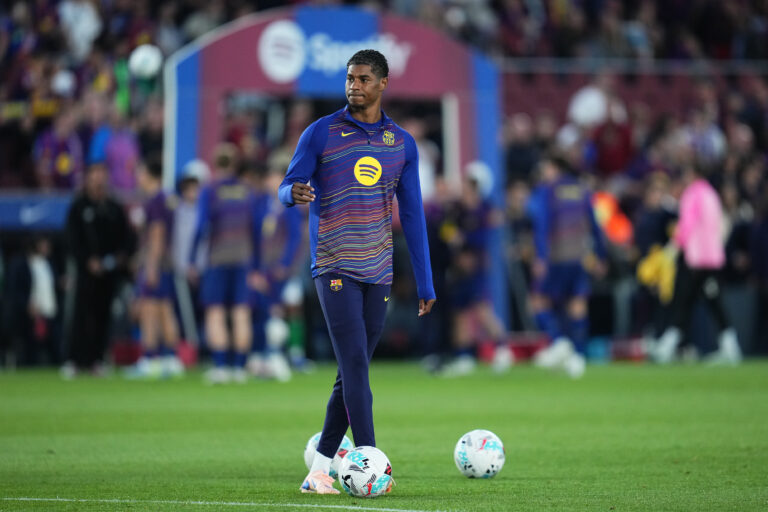 Marcus Rashford of FC Barcelona warm-up during the La Liga EA Sports match between FC Barcelona and Real Betis played at Spotify Camp Nou Stadium on 17 May 2026 in Barcelona, Spain. (Photo by Bagu Blanco / PRESSINPHOTO)
2026.05.17 Barcelona
pilka nozna liga hiszpanska
FC Barcelona - Real Betis Sewilla
Foto pressinphoto/SIPA USA/PressFocus

!!! POLAND ONLY !!!
