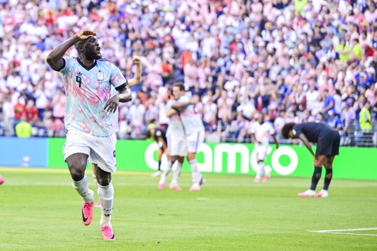 USA vs Belgium - FIFA World Cup, WM, Weltmeisterschaft, Fussball 2026 SEATTLE, UNITED STATES OF AMERICA - JULY 06 : Lukaku Romelu forward of Belgium celebrating scoring a goal 4-1 pictured during the FIFA World Cup 2026 round of 16 match between the United States of America and Belgium at the Lumen Field stadium on July 6, 2026 in Seattle, United States of America, 06/07/2026 Seattle United States of America PUBLICATIONxNOTxINxFRAxBEL Copyright: xJanxDexMeuleneirx
2026.07.06 Seattle
pilka nozna , mistrzostwa swiata , mundial 2026
Stany Zjednoczone - Belgia
USA
Foto IMAGO/PressFocus

!!! POLAND ONLY !!!