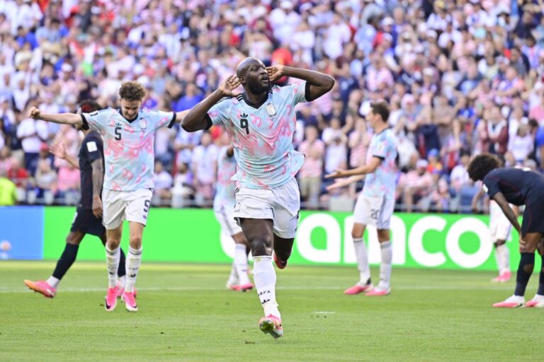 USA vs Belgium - FIFA World Cup, WM, Weltmeisterschaft, Fussball 2026 SEATTLE, UNITED STATES OF AMERICA - JULY 06 : Lukaku Romelu forward of Belgium celebrates after scoring pictured during the FIFA World Cup 2026 round of 16 match between the United States of America and Belgium at the Lumen Field stadium on July 6, 2026 in Seattle, United States of America, 06/07/2026 Seattle United States of America PUBLICATIONxNOTxINxFRAxBEL Copyright: xJanxDexMeuleneirx
2026.07.06 Seattle
pilka nozna , mistrzostwa swiata , mundial 2026
Stany Zjednoczone - Belgia
USA
Foto IMAGO/PressFocus

!!! POLAND ONLY !!!