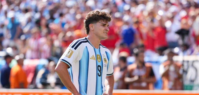 Julian Alvarez Argentina, 9 USA, FIFA Weltmeisterschaft Finale, Spanien vs Argentinien, East Rutherford, 19.07.2026 FIFA Weltmeisterschaft Finale, Spanien vs Argentinien, East Rutherford, 19.07.2026 East Rutherford *** Julian Alvarez, Argentina, 9, USA, FIFA World Cup Final, Spain vs. Argentina, East Rutherford, July 19, 2026 FIFA World Cup Final, Spain vs. Argentina, East Rutherford, July 19, 2026 East Rutherford Copyright: xEibner-Pressefoto/ScottxColemanx EP_SCN
2026.07.19 East Rutherford
pilka nozna , mistrzostwa swiata , mundial 2026 , final
Hiszpania - Argentyna
Foto IMAGO/PressFocus

!!! POLAND ONLY !!!