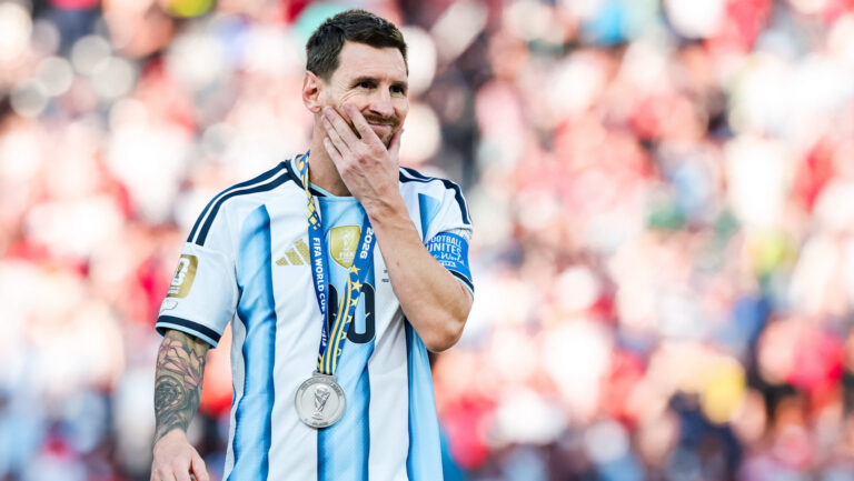 Lionel Messi of Argentina looks dejected after the FIFA Men’s World Cup 2026 Final match between Spain and Argentina at New York New Jersey Stadium, in New Jersey on July 19th 2026 (Photo by Leo Barrilari/SPP) (Photo by Leo Barrilari/SPP/Sipa USA)
2026.07.19 East Rutherford
pilka nozna mistrzostwa swiata
Hiszpania - Argentyna
Foto SPP/SIPA USA/PressFocus

!!! POLAND ONLY !!!