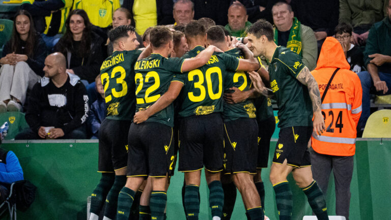 Lukas Klemenz seen celebrating a goal during UEFA Conference League qualifying game between teams of MSK Zilina and GKS Katowice Matej Sagan/Ball Raw Images Zilina MSK Zilina Stadium Slovakia Copyright: xMatejxSaganx DSC01866
2026.07.23 Zylina
pilka nozna , liga Konferencji
MSK Zilina - GKS Katowice
Foto IMAGO/PressFocus

!!! POLAND ONLY !!!