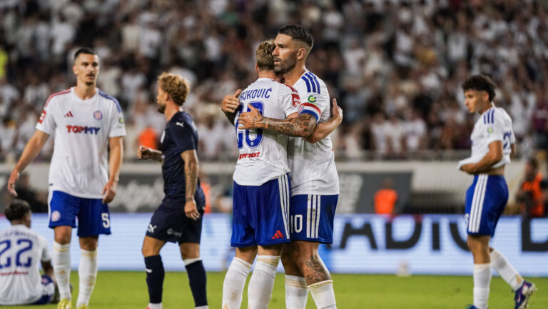 UEFA Conference League Qualifikation 2026/2027 - 2. Runde, 23.07.2027 - HNK Hajduk Split Kroatien vs. Pafos FC Zypern - Stadion Poljud Split, Kroatien Roko Brajkovic Hajduk Split, Marko Livaja Hajduk Split *** UEFA Conference League Qualifying Round 2, 20262027, July 23, 2027: HNK Hajduk Split Croatia vs. Pafos FC Cyprus at Poljud Stadium, Split, Croatia Roko Brajkovic Hajduk Split, Marko Livaja Hajduk Split Copyright: xLUKAxKOLANOVICx
2026.07.23 Split
pilka nozna , Liga Europy
HNK Hajduk Split - Pafos FC 
Foto IMAGO/PressFocus

!!! POLAND ONLY !!!