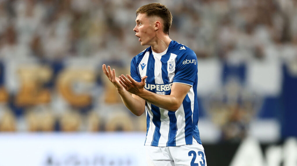 2026.07.29 Poznan Pilka nozna 2 runda kwalifikacji do Ligi Mistrzow Lech Poznan - Aarhus GF N/z Gisli Thordarson Foto Piotr Matusewicz / PressFocus

2026.07.29 Poznan
Football Second qualifying round Champions League
Lech Poznan - Aarhus GF
Gisli Thordarson 
Credit: Piotr Matusewicz / PressFocus
