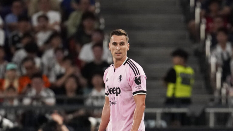 Arkadiusz Milik of Juventus during a match of Chelsea Football Club and Juventus at Kai Tan Stadium during the Hong Kong Football Festival 2026 in Hong Kong, August 5, 2026. NEXPHER/Vernon Yuen
2026.08.05 Hong Kong
pilka nozna sparing mecz towarzyski
Chelsea Londyn - Juventus Turyn
Foto Nexpher Images/SIPA USA/PressFocus

!!! POLAND ONLY !!!
