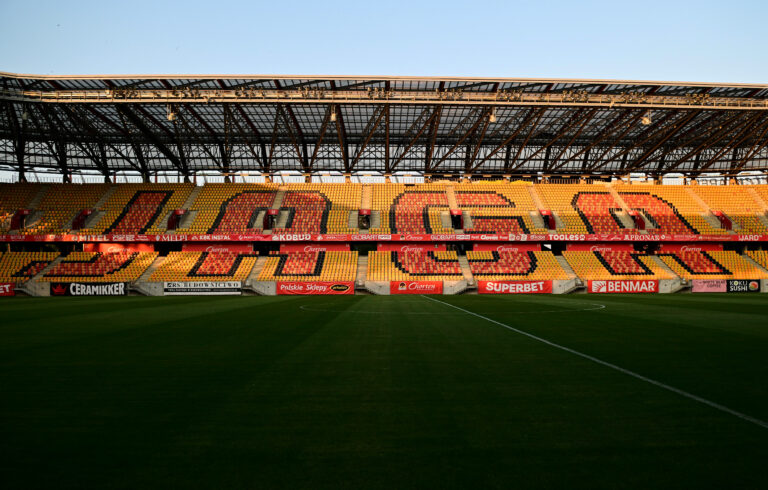 2026.08.05 Bialystok Pilka nozna 3. runda kwalifikacji Ligi Europy sezon 2026/2027 Stadion Chorten Arena przed 1. meczem Jagiellonia Bialystok - Rangers FC. N/z murawa stadionu Foto Michal Kosc / PressFocus 
2026.08.05 Bialystok Europa League season 2026/2027 Third qualifying round 1st leg Jagiellonia Bialystok - Rangers FC Credit Michal Kosc / PressFocus