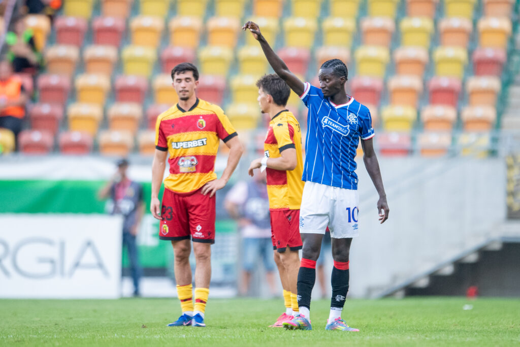2026.08.06 Bialystok
pilka nozna Eliminacje Ligi Europy sezon 2026/2027
Jagiellonia Bialystok - Rangers FC
N/z Mohamed Diomande
Foto Weronika Morciszek / PressFocus

2026.08.06 Bialystok
Football - Europe Cup Elimination season 2026/2027
Jagiellonia Bialystok - Rangers FCn
Mohamed Diomande
Credit: Weronika Morciszek / PressFocus