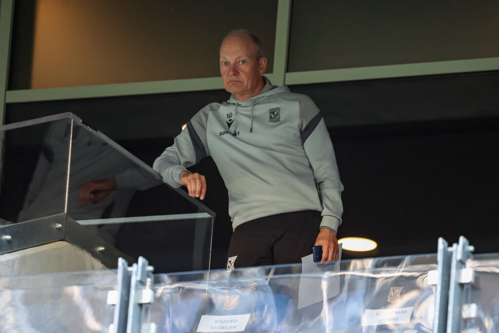 2026.08.06 Poznan
Pilka nozna UEFA Liga Europy 3 runda kwalifikacji sezon 2026/2027
Lech Poznan - KI Klaksvik
N/z Trener Lecha Niels Frederiksen kara zawieszenie trybuny 
Foto Pawel Jaskolka / PressFocus

2026.08.06 Poznan
Football Europa League 3rd qualifying round season 2026/2027
Lech Poznan - KI Klaksvik
Credit: Pawel Jaskolka / PressFocus