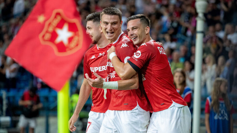 2026.08.07 Krakow
pilka nozna PKO Ekstraklasa sezon 2026/2027
Wisla Krakow - Wisla Plock
N/z Jordi Sanchez, Gol Radosc Zawodnikow, Angel Rodado
Foto Michal Kedzierski / PressFocus

2026.08.07 Krakow
Football - Polish PKO Ekstraklasa season 2026/2027
Wisla Krakow - Wisla Plock
Jordi Sanchez, Gol Radosc Zawodnikow, Angel Rodado
Credit: Michal Kedzierski / PressFocus