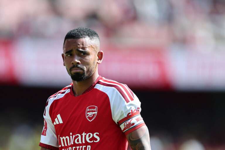 London, England, 9th August 2026. Gabriel Jesus of Arsenal during the Arsenal vs Borussia Dortmund Pre Season Friendly match at the Emirates Stadium, London. Picture credit should read: David Klein / Sportimage EDITORIAL USE ONLY. No use with unauthorised audio, video, data, fixture lists, club/league logos or live services. Online in-match use limited to 120 images, no video emulation. No use in betting, games or single club/league/player publications. SPI_DK_148_Arsenal_Dortmund SPI-4895-0147
2026.08.09 Londyn
pilka nozna , sparing mecz towarzyski , turniej towarzyski
Arsenal Londyn - Borussia Dortmund
Foto IMAGO/PressFocus

!!! POLAND ONLY !!!