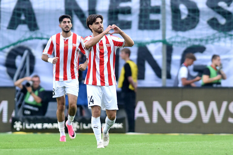 2026.08.16 Krakow
Pilka nozna , PKO BP Ekstraklasa sezon 2026/27
Cracovia Krakow - Rakow Czestochowa
N/z Pilkarze Cracovii, radosc po bramce na 1-1, gol, bramka, Kahveh Zahiroleslam, Ajdin Hasic
Foto Krzysztof Porebski / PressFocus

2026.08.16 Krakow
Football Polish top league , 2026/2027 season
Cracovia Krakow - Rakow Czestochowa
Pilkarze Cracovii, radosc po bramce na 1-1, gol, bramka, Kahveh Zahiroleslam, Ajdin Hasic
Credit: Krzysztof Porebski / PressFocus