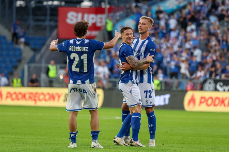 2026.08.20 Poznan
Pilka nozna UEFA Liga Europy kwalifikacje play off sezon 2026/2027
Lech Poznan - FC Thun
N/z Radoslaw Murawski gol radosc bramka Mateusz Skrzypczak Pablo Rodriguez
Foto Pawel Jaskolka / PressFocus

2026.08.20 Poznan
Football Europa League Play-offs qualifying round season 2026/2027
Lech Poznan - FC Thun
Credit: Pawel Jaskolka / PressFocus