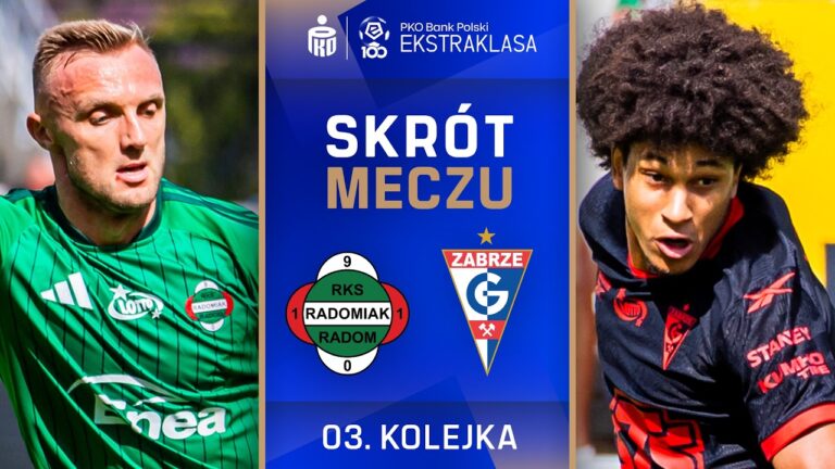 SKRÓT MECZU: Radomiak Radom 1:3 Górnik Zabrze