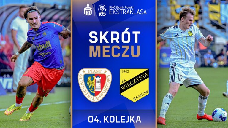 SKRÓT MECZU: Piast Gliwice 3:4 Wieczysta Kraków