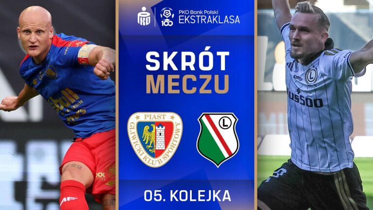 SKRÓT MECZU: Piast Gliwice 1:1 Legia Warszawa