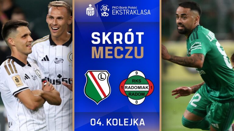 SKRÓT MECZU: Legia Warszawa 5:0 Radomiak Radom