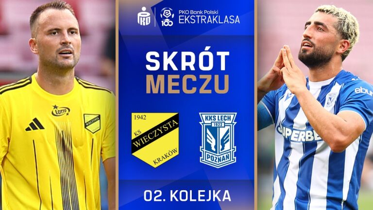 SKRÓT MECZU: Lech Poznań 2:1 Wieczysta Kraków