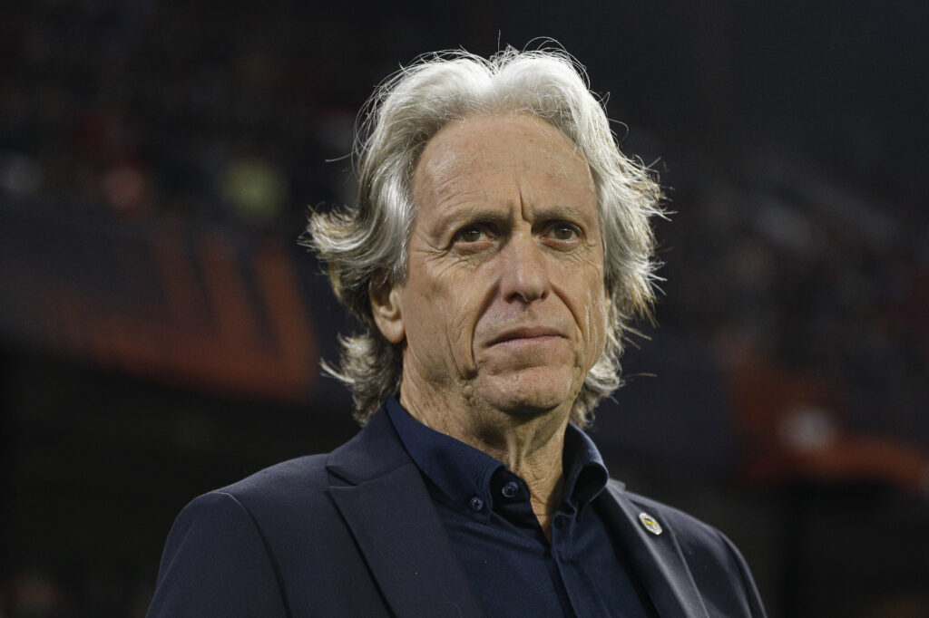 Fenerbahce hecha coach Jorge Jesus  during the UEFA Europa League match, Round of 16, 1st leg, between Sevilla FC v Fenerbahce Spor Kulubu played at Ramon Sanchez Pizjuan Stadium on March 9, 2023 in Sevilla, Spain. (Photo by Antonio Pozo / pressinphoto / Sipa USA))
2023.03.09 Sevilla
pilka nozna liga europy
Sevilla FC - Fenerbahce SK
Foto pressinphoto/SIPA USA/PressFocus

!!! POLAND ONLY !!!