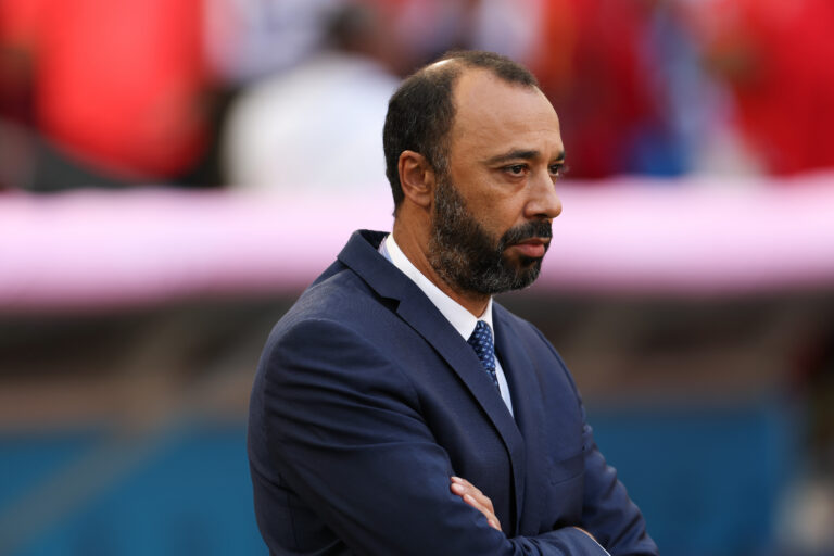 (240805) -- MARSEILLE, Aug. 5, 2024 (Xinhua) -- Tarik Sektioui, head coach of team Morocco, reacts before the men's simifinal match of football between Spain and Morocco of Paris 2024 Olympic Games in Marseille, France, Aug. 5, 2024. (Xinhua/Huang Zongzhi)

2024.08.05 Marsylia
Sport
Igrzyska Olimpijskie Paryz 2024
Foto Huang Zongzhi/Xinhua/PressFocus

!!! POLAND ONLY !!!
