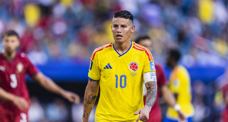 James Rodríguez of Colombia looks on during the FIFA World Cup 2026 Group K match between Colombia and Portugal at Miami Stadium on June 27th,2026 (Photo by Joao Bravo/Sports Press Photo) (Photo by Joao Bravo/Sports Press Photo/Sipa USA)
2026.06.28 Miami
pilka nozna mistrzostwa swiata
Kolumbia - Portugalia

Foto SPP/SIPA USA/PressFocus

!!! POLAND ONLY !!!