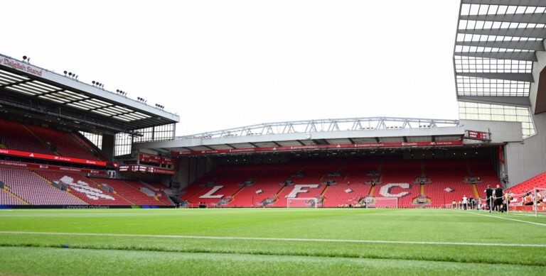 General View inside the stadium before the Pre-Season Friendly match at Anfield, Liverpool
09/08/2026
2026.08.09 Liverpool
Pilka nozna sparing mecz towarzyski
FC Liverpool - AS Monaco
Foto Chris Nutton/Focus Images/MB Media/PressFocus

!!! POLAND ONLY !!!
