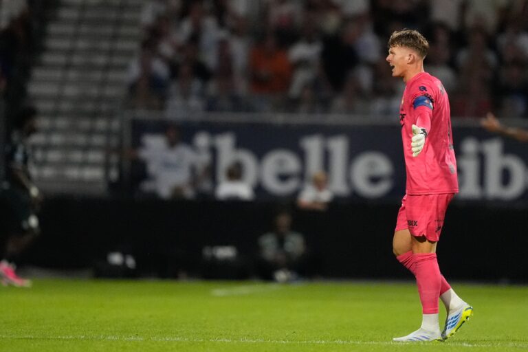 VELSEN-ZUID , 14-08-2026 , BUKO Stadion , season 2026 / 2027 , Dutch Eredivisie football , match between Telstar and Sparta Rotterdam , Picture shows Telstar goalkeeper Ronald Koeman Jr. (Photo by Pro Shots/Sipa USA)
2026.08.14 Velsen-Zuid 
pilka nozna liga holenderska
SC Telstar - Sparta Rotterdam
Foto Pro Shots/SIPA USA/PressFocus

!!! POLAND ONLY !!!