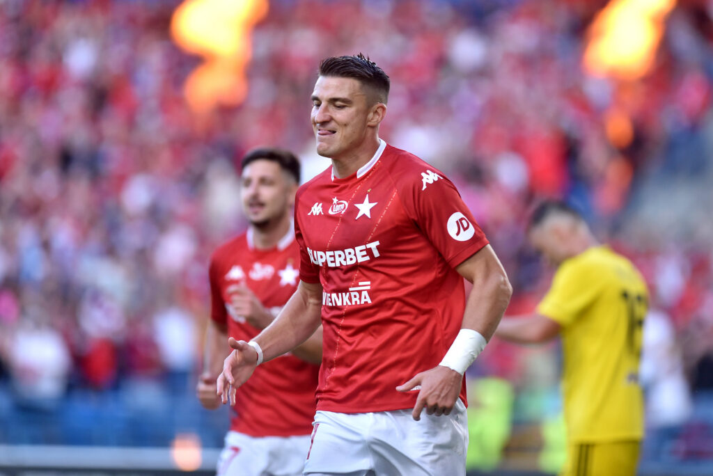 2026.08.29 Krakow
Pilka nozna , PKO BP Ekstraklasa sezon 2026/27
Wisla Krakow - Wieczysta Krakow
N/z Jordi Sanchez, radosc po bramce na 1-0, gol, bramka
Foto Krzysztof Porebski / PressFocus

2026.08.29 Krakow
Football Polish top league , 2026/2027 season
Wisla Krakow - Wieczysta Krakow
Jordi Sanchez, radosc po bramce na 1-0, gol, bramka
Credit: Krzysztof Porebski / PressFocus