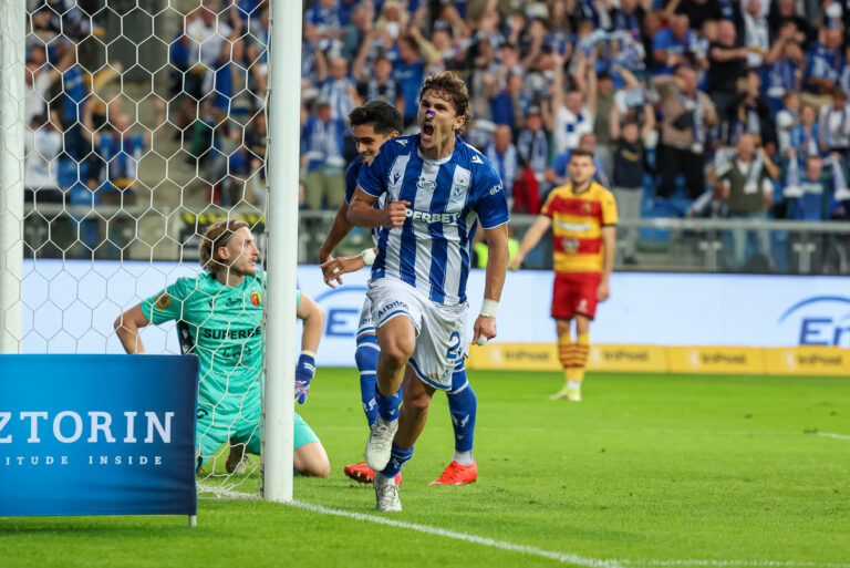2026.09.03 Poznan
Pilka nozna Ekstraklasa sezon 2026/2027
Lech Poznan - Jagiellonia Bialystok
N/z Pablo Rodriguez gol radosc bramka
Foto Pawel Jaskolka / PressFocus

2026.09.03 Poznan
Football Polish Ekstraklasa season 2026/2027
Lech Poznan - Jagiellonia Bialystok
Credit: Pawel Jaskolka / PressFocus