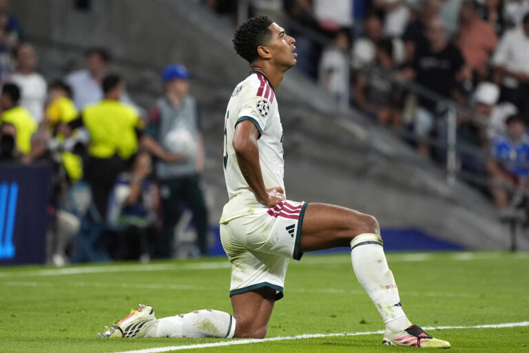 Real Madrid CF's Jude Bellingham during Champions League 2026/2027, League phase, Matchday 1 match. September 8, 2026 (Photo by Acero/Alter Photos/Sipa USA)
2026.09.08 Madryt
pilka nozna liga mistrzow
Real Madryt - Inter Mediolan
Foto Alter Photos/SIPA USA/PressFocus

!!! POLAND ONLY !!!
