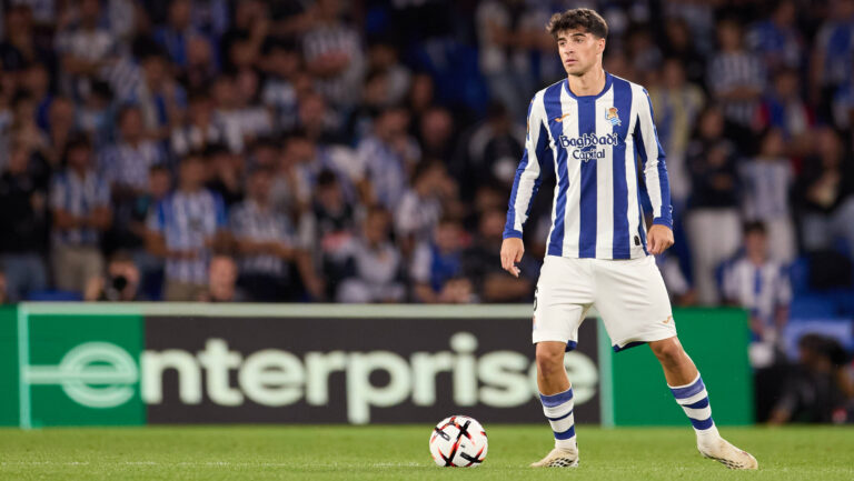 Real Sociedad v AFC Bournemouth - UEFA Europa League 2026/27 League Phase MD1 Jon Martin Vicente of Real Sociedad in action during the UEFA Europa League 2026/27 League Phase MD1 match between Real Sociedad and AFC Bournemouth at Anoeta on September 17, 2026, in San Sebastian, Spain. San Sebastian Anoeta Basque Country Spain RL_RSOvAFCB_EL_2K26_0035 Copyright: xRicardoxLarreinax
2026.09.17 San Sebastian
pilka nozna liga europy
Real Sociedad San Sebastian - AFC Bournemouth

Foto IMAGO/PressFocus

!!! POLAND ONLY !!!