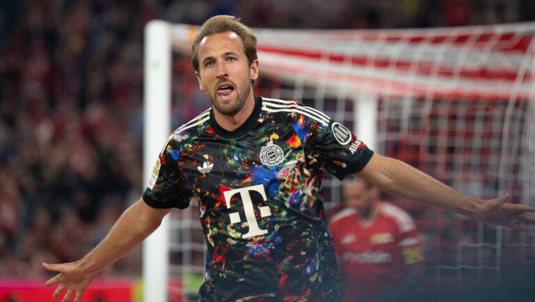 GER, Bayern, Muenchen, Fussball, FC Bayern Muenchen - 1. FC Union Berlin, in der Allianz Arena, Muenchen, Bundesliga, 4. Spieltag, 18.09.26, v.l. Harry Kane FC Bayern Muenchen, 9, Torjubel, Freude, Emotionen, Jubel, Feiern, Goal Scored, Celebrate, goal celebration, joy, emotions, celebration, cheering, goal scored, celebrate, im Portrait, Einzelbild, Freisteller, portrait, headshot, single image, cutout, zum 4:0 DFL / DFB regulations prohibit any use of photographs as image sequences and or quasi-video, *** GER, Bavaria, Munich, Soccer, FC Bayern Munich vs. 1. FC Union Berlin, at the Allianz Arena, Munich, Bundesliga, Matchday 4, September 18, 2026, v l Harry Kane, FC Bayern Munich, 9, goal celebration, joy, emotions, cheering, celebration, goal scored, Celebrate, goal celebration, joy, emotions, celebration, cheering, goal scored, celebrate, portrait, single image, cutout, regarding the 4-0 score: DFL and DFB regulations prohibit any use of photographs as image sequences and/or quasi-video, Copyright: HMB-Media/MichaelxNibel
2026.09.18 Monachium
pilka nozna liga niemiecka
Bayern Monachium - 1. FC Union Berlin

Foto IMAGO/PressFocus

!!! POLAND ONLY !!!