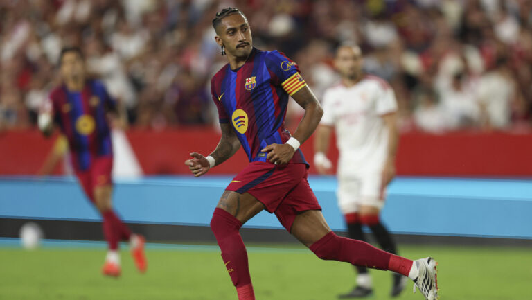 ESP: Sevilla FC - FC Barcelona, Barca La Liga EA Sports. Matchday 7. Raphinha Dias Belloli of FC Barcelona during the La Liga EA Sports match between Sevilla FC and FC Barcelona played at Sanchez Pizjuan Stadium on Sep 19, 2026 in Sevilla, Spain. kpng Copyright: xAntonioxPozox/xPRESSINPHOTOx AP_2627_SEV_BAR_019
2026.09.19 Sewilla
pilka nozna liga hiszpanska
Sevilla CF - FC Barcelona
Foto IMAGO/PressFocus

!!! POLAND ONLY !!!