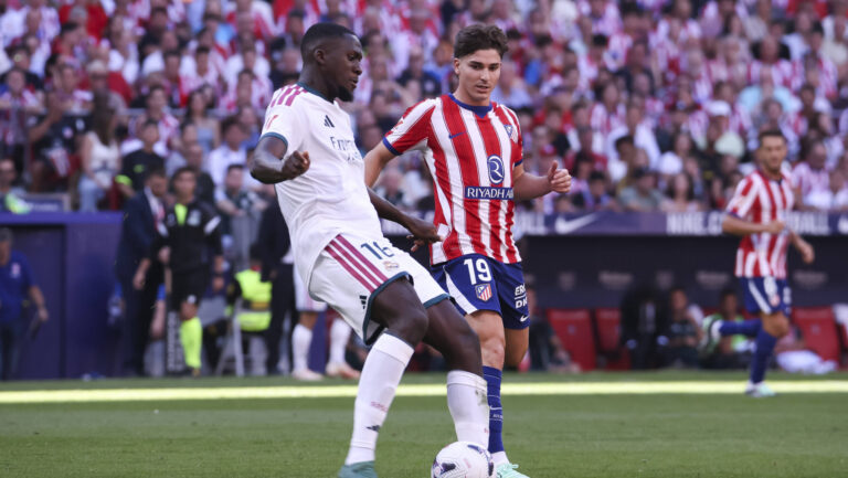 Atletico de Madrid v Real Madrid CF - La Liga EA Sports 2026 27 September 20, 2026, Riyadh Air Metropolitano Stadium, Madrid, Spain: Ibrahima Konate of Real Madrid passes the ball during La Liga EA Sports match between Atletico de Madrid and Real Madrid at Riyadh Air Metropolitano Stadium on September 20, 2026 in Madrid, Spain. Madrid Riyadh Air Metropolitano Stadium Madrid Spain *** Atlético de Madrid vs. Real Madrid CF, La Liga EA Sports 2026, September 20, 2026, Riyadh Air Metropolitano Stadium, Madrid, Spain Ibrahima Konate of Real Madrid passes the ball during a La Liga EA Sports match between Atlético Madrid and Real Madrid at Riyadh Air Metropolitano Stadium on September 20, 2026, in Madrid, Spain Madrid Riyadh Air Metropolitano Stadium Madrid Spain Copyright: xAlejandroxMatiasxAcostax
2026.09.20 Madryt
pilka nozna ,  liga hiszpanska
Atletico Madryt - Real Madryt
Foto IMAGO/PressFocus

!!! POLAND ONLY !!!