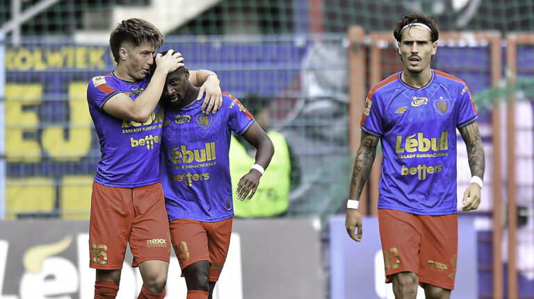 2026.09.20 Gliwice
Pilka nozna PKO Ekstraklasa sezon 2026/2027
Piast Gliwice - Pogon Szczecin
N/z Jakub Lewicki Samuel Ntamack radosc gol Hugo Vallejo
Foto Mateusz Sobczak / PressFocus

2026.09.20 Gliwice
Football Polish League PKO Ekstraklasa season 2026/2027
Piast Gliwice - Pogon Szczecin
Jakub Lewicki Samuel Ntamack radosc gol Hugo Vallejo
Credit: Mateusz Sobczak / PressFocus