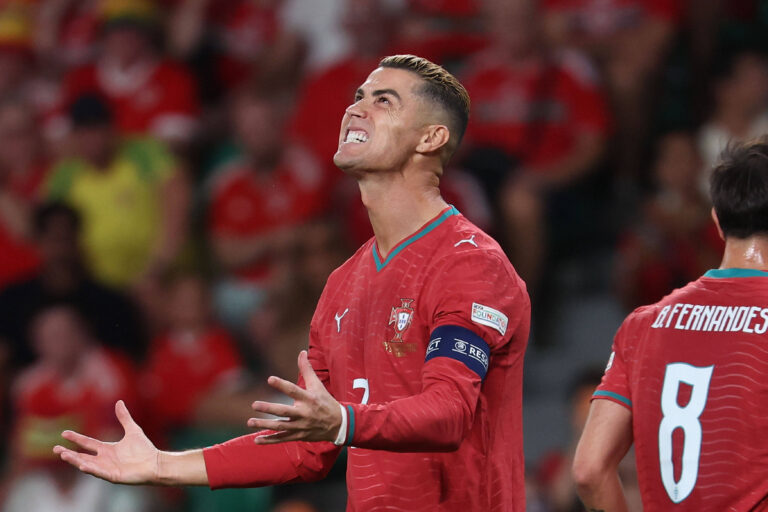 Lisbon, Portugal - September 24: Cristiano Ronaldo Portugal dissapointed during the UEFA Nations League 2026/27 League Phase Matchday 1 match between Portugal and Wales at Estadio Jose Alvalade on September 24, 2026 in Lisbon, Portugal *** Lisbon, Portugal, September 24: Cristiano Ronaldo looked disappointed during the UEFA Nations League 2026-27 group stage Matchday 1 game between Portugal and Wales at Estádio José Alvalade on September 24, 2026, in Lisbon, Portugal Copyright: HMBxMedia/JoaquimxFerreira
2026.09.24 Lizbona
pilka nozna , Liga Narodow UEFA
Portugalia - Walia
Foto IMAGO/PressFocus

!!! POLAND ONLY !!!