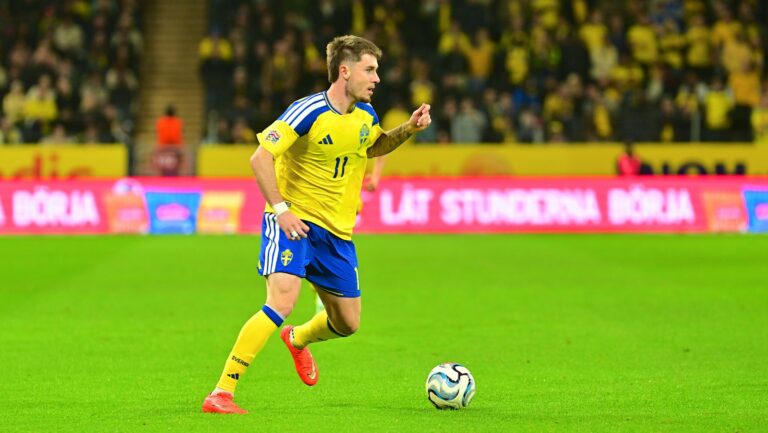 Strawberry Arena SOLNA, SWEDEN - SEPTEMBER 25: Patrik Walemark of Sweden in the EUFA Nations League match between Sweden and Romania at Strawberry Arena on September 25, 2026 in Solna, Sweden.  (Peter Sonander/SPP) (Photo by Peter Sonander/SPP/Sipa USA)
2026.09.25 Solna
pilka nozna Liga Narodow UEFA
Szwecja - Rumunia

Foto SPP/SIPA USA/PressFocus

!!! POLAND ONLY !!!