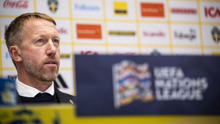 STOCKHOLM, SWEDEN - SEPTEMBER 25: Headcoach Graham Potter of Sweden during the Nations league soccer game between Sweden and Romania on Strawberry Arena in Stockholm, Sweden on September 25. (Photo by Philip Kangas / SPP/Sipa USA)
2026.09.25 Solna
pilka nozna liga narodow UEFA
Szwecja - Rumunia
Foto SPP/SIPA USA/PressFocus

!!! POLAND ONLY !!!