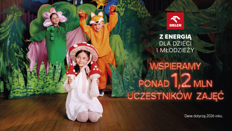 Z energią dla dzieci i młodzieży. ORLEN wspiera rozwój ponad 1,2 mln młodych ludzi w całej Polsce