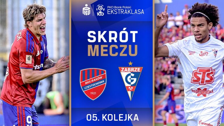 SKRÓT MECZU: Raków Częstochowa 1:2 Górnik Zabrze