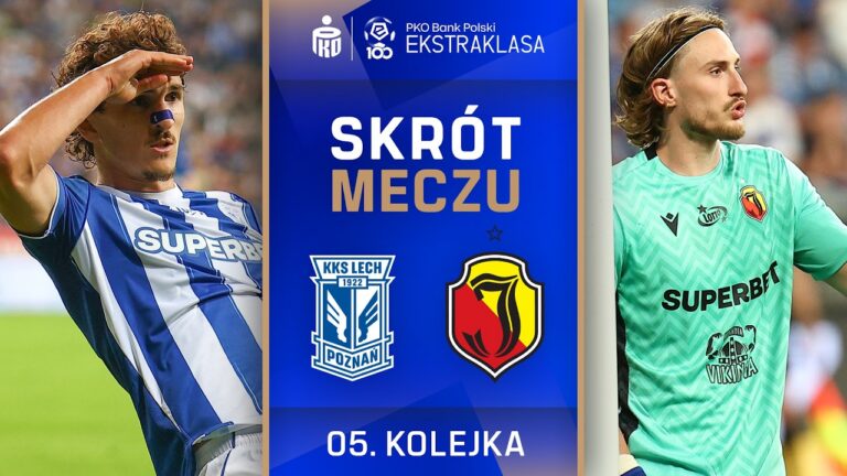 SKRÓT MECZU: Lech Poznań 2:1 Jagiellonia Białystok