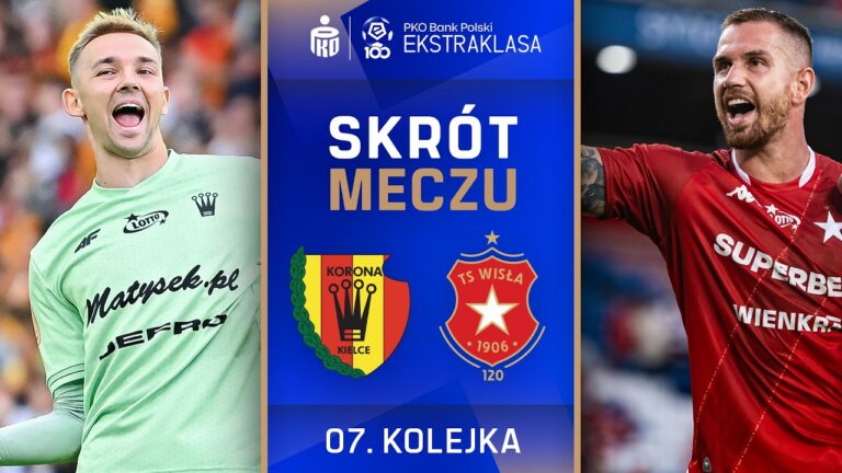 SKRÓT MECZU: Korona Kielce 1:1 Wisła Kraków