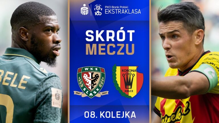 SKRÓT MECZU: Śląsk Wrocław vs Korona Kielce