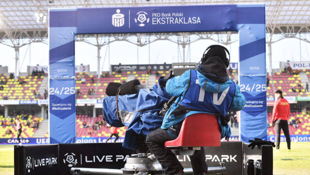 2025.02.22 Kielce
Pilka nozna PKO BP Ekstraklasa Sezon 2024/2025
Korona Kielce - Slask Wroclaw
N/z Kamera TV telewizja widok ilustracja ilustracyjne
Foto Norbert Barczyk / PressFocus

2025.02.22 Kielce
Football Polish PKO BP Ekstraklasa League Season 2024/2025
Kamera TV telewizja widok ilustracja ilustracyjne
Credit: Norbert Barczyk / PressFocus