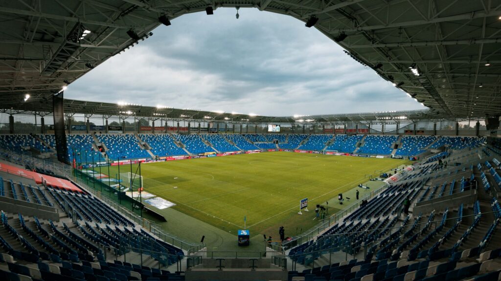 2025.08.25 Plock
Pilka nozna PKO Ekstraklasa sezon 2025/2026
Wisla Plock - KGHM Zaglebie Lubin
N/z Stadion widok trybuny
Foto Tomasz Folta / PressFocus

2025.08.25 Plock
Football PKO Ekstraklasa season 2025/2026
Wisla Plock - KGHM Zaglebie Lubin
Stadion widok trybuny
Credit: Tomasz Folta / PressFocus